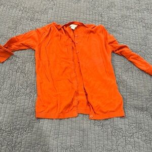 Banana Republic Women’s Orange Button Down Cardigan